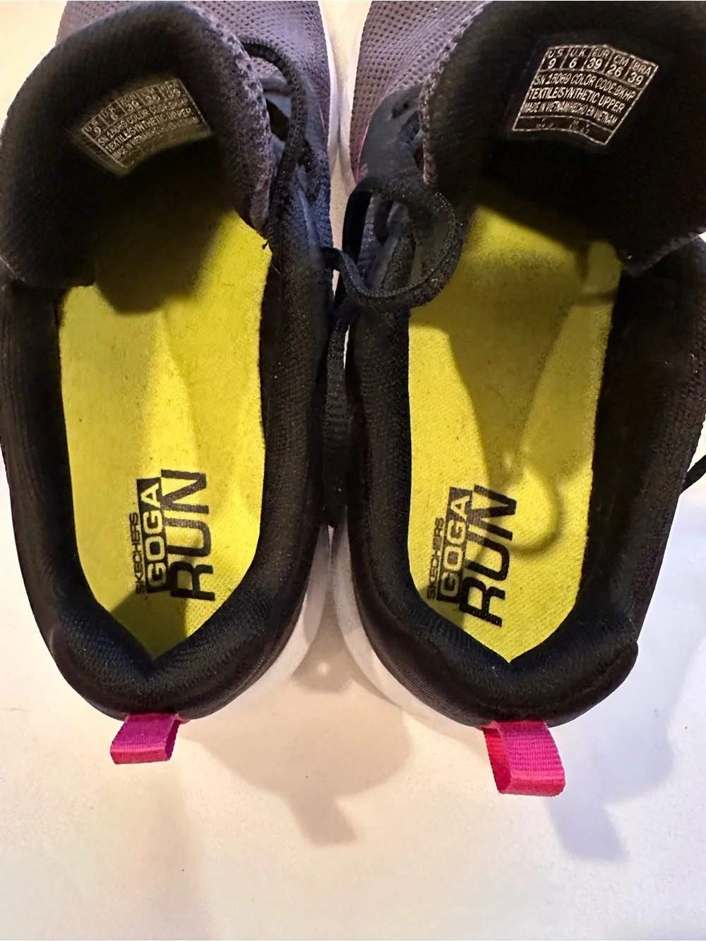 Skechers Women's Athletic Sneakers in Gray with Pink Accents